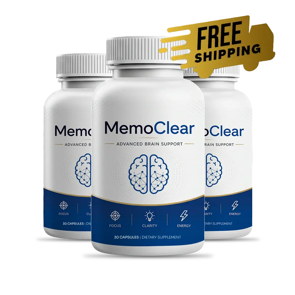 MemoClear three-bottle package